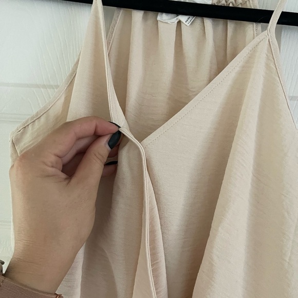 Olive & Oak Cream Crossover Blouse - Picture 5 of 6